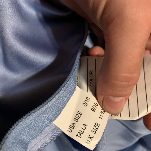 Beautiful blue two piece prom dress - Picture 4 of 5